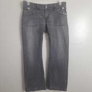 Levi's 542 Low Straight Jeans Stretch Faded Black Women's 10M